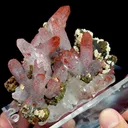Natural Red Quartz, Chalcopyrite, Hematite, Limonite, Dolomite, Mineral Specimen:Jiangxi,China (95*70*40MM) - image 3
