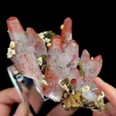 Natural Red Quartz, Chalcopyrite, Hematite, Limonite, Dolomite, Mineral Specimen:Jiangxi,China (95*70*40MM) - image 5