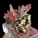 Natural Red Quartz, Chalcopyrite, Hematite, Limonite, Dolomite, Mineral Specimen:Jiangxi,China (95*70*40MM) - image 2