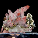 Natural Red Quartz, Chalcopyrite, Hematite, Limonite, Dolomite, Mineral Specimen:Jiangxi,China (95*70*40MM) - image 1