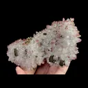 Natural Red Quartz Cluster and Pyrite, Mineral Specimen:Jiangxi,China (120*75*45MM) - image 5