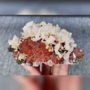 Natural Red Quartz Coexists with Calcite comes from Jiangxi,China 115*70*50MM - image 2