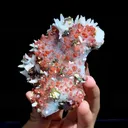 Natural Red Quartz Coexists with Dolomite and Calcite comes from Jiangxi,China 95*85*40MM - image 3