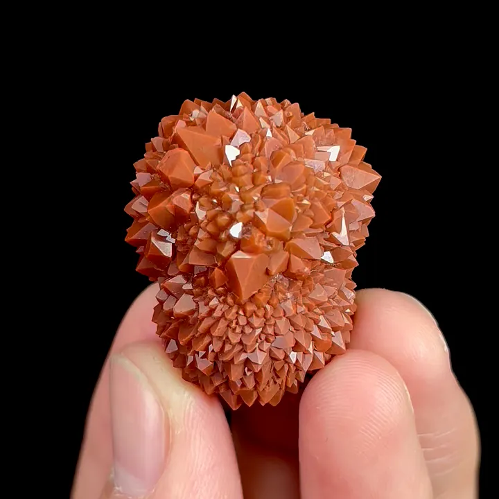 Natural Red Quartz Sphere, Mineral Specimen:Jiangxi,China (25*30*20MM) - image 4