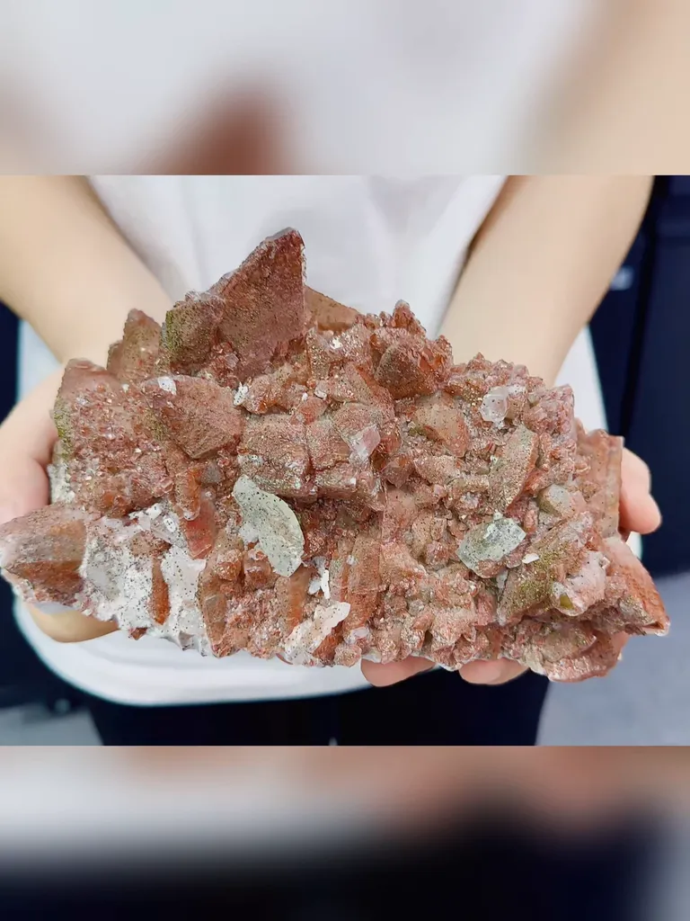 Natural Red Tower Shaped Calcite comes from Daye, Hubei 200*100*130MM - image 3