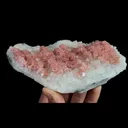 Natural Rhodochrosite and Clear Quartz Cluster, Mineral Specimen:Guangxi,China (150*80*35MM) - image 2