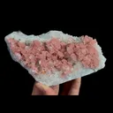Natural Rhodochrosite and Clear Quartz Cluster, Mineral Specimen:Guangxi,China (150*80*35MM) - image 5