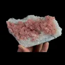 Natural Rhodochrosite and Clear Quartz Cluster, Mineral Specimen:Guangxi,China (150*80*35MM) - image 3
