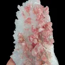 Natural Rhodochrosite and Clear Quartz Cluster, Mineral Specimen:Guangxi,China (170*130*40MM) - image 5