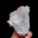 Natural Rhodochrosite and Clear Quartz Cluster Symbiosis comes from Guangxi,China 65*75*40MM - image 2