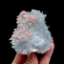 Natural Rhodochrosite and Clear Quartz Cluster Symbiosis comes from Guangxi,China 65*75*40MM - image 4