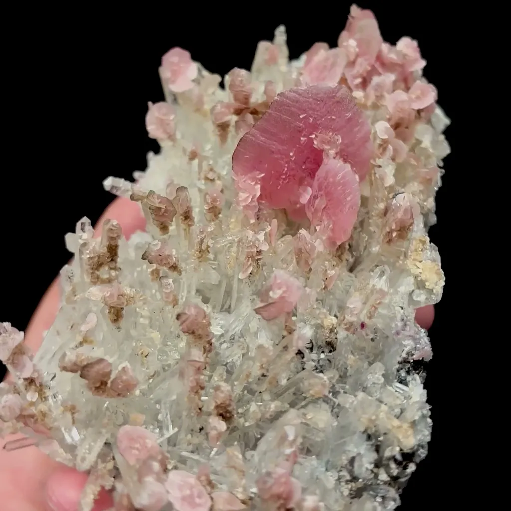 Natural Rhodochrosite and Crystal Mineral Specimen,High Quality Specimen,WUZHOU,GUANGXI,CHINA(118*77*43mm) - image 3