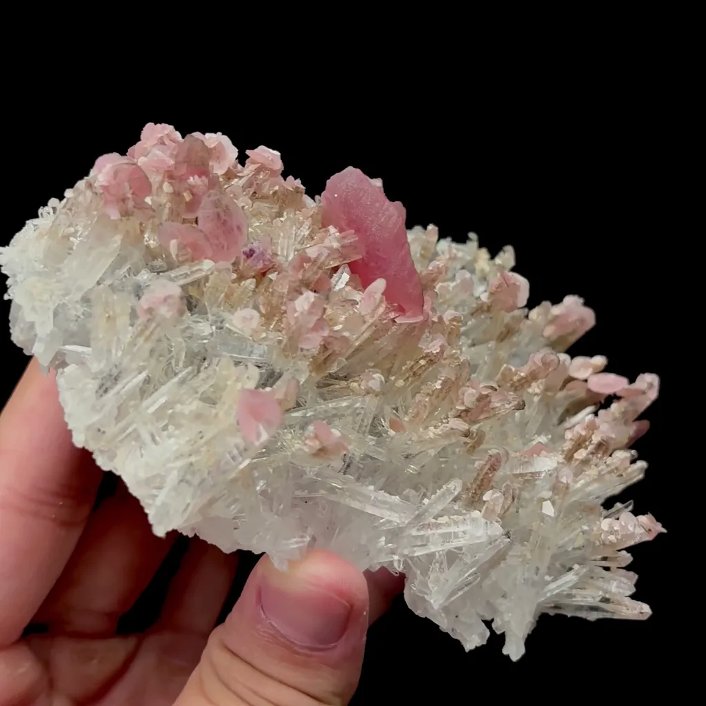 Natural Rhodochrosite and Crystal Mineral Specimen,High Quality Specimen,WUZHOU,GUANGXI,CHINA(118*77*43mm) - image 2