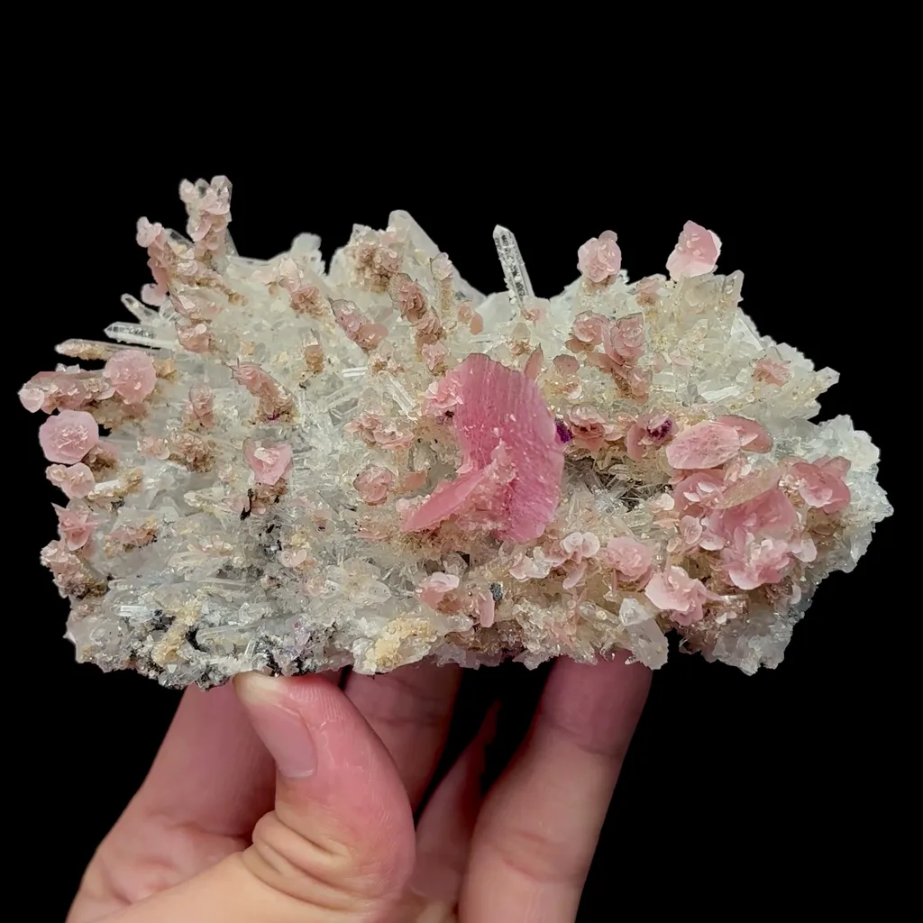 Natural Rhodochrosite and Crystal Mineral Specimen,High Quality Specimen,WUZHOU,GUANGXI,CHINA(118*77*43mm) - image 4