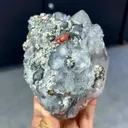 Natural Rhodochrosite and Cubic Fluorite comes from Guangxi,China 115*100*75MM - image 3