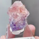 Natural Rhodochrosite and Fluorite coexist comes from Wuzhou,Guangxi 25*25*27MM - image 2