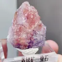 Natural Rhodochrosite and Fluorite coexist comes from Wuzhou,Guangxi 25*25*27MM - image 3