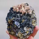 Natural Rhodochrosite and Marmatite and Pyrite Symbiosis comes from Guangxi 95*85*60MM - image 2