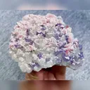 Natural Rhodochrosite and Purple Fluorite and Quartz Symbiosis comes from Guangxi,China 95*75*35MM - image 3