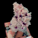 Natural Rhodochrosite and Purple Fluorite, Mineral Specimen:Guangxi,China (60*30*45MM) - image 3
