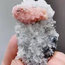 Natural Rhodochrosite and Quartz coexist comes from Guangxi 40*25*12MM - image 4