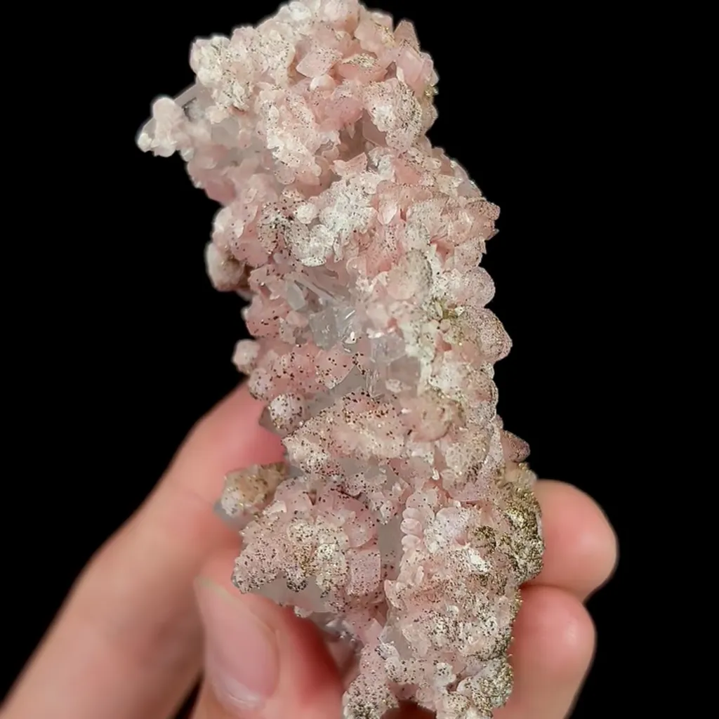 Natural Rhodochrosite and Quartz, Mineral Specimen:Guangxi,China (80*45*35MM) - image 5