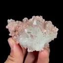 Natural Rhodochrosite and Quartz, Mineral Specimen:Guangxi,China (80*45*35MM) - image 3