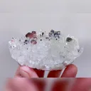Natural Rhodochrosite & Cubic Fluorite and Pyrite and Quartz Cluster, Mineral Specimens: Guangxi,China (70*50*35mm) - image 3