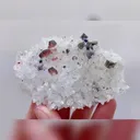 Natural Rhodochrosite & Cubic Fluorite and Pyrite and Quartz Cluster, Mineral Specimens: Guangxi,China (70*50*35mm) - image 2