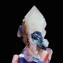 Natural Rose Quartz Tower Pointed  and Mirror Iron Ore coexist comes from Inner Mongolia,China 60*50*50MM - image 6