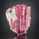 Natural Rubelite Pink Tourmaline on Albite from Afghanistan - image 1
