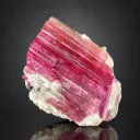 Natural Rubelite Pink Tourmaline on Albite from Afghanistan - image 4