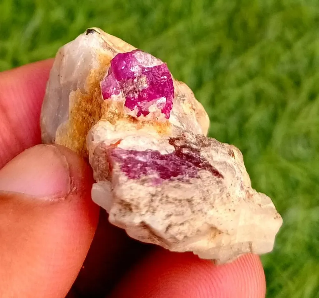 Natural Ruby Crystal on Matrix | Raw Ruby Specimen from Afghanistan (18 Grams) - image 6