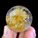 Natural Rutilated Quartz Sphere comes from Brazil 40MM - image 2