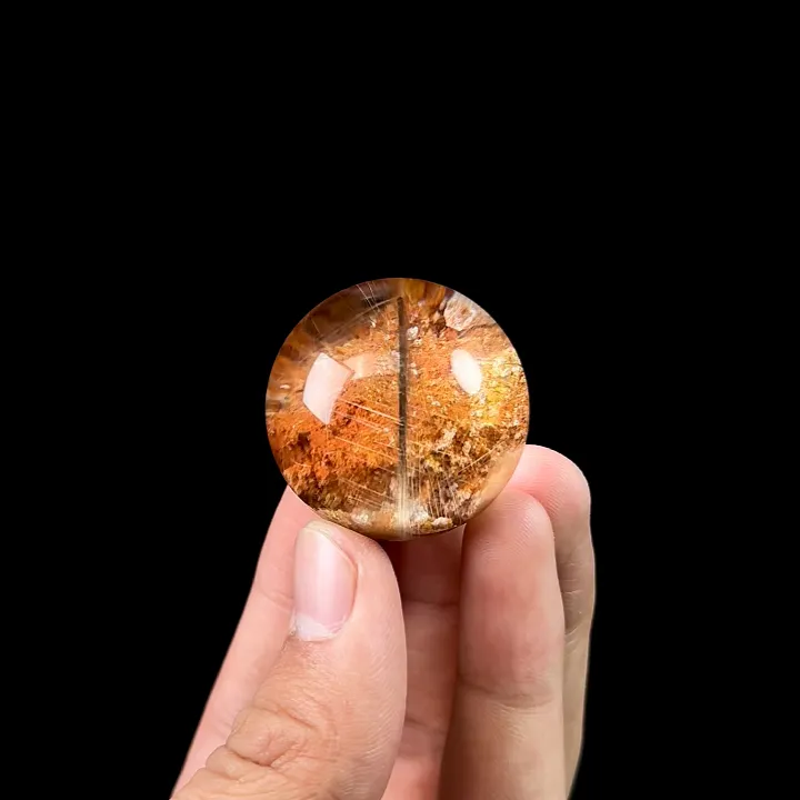 Natural Rutile, Mineral Specimen:Brazil (Diameter 30MM) image