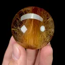 Natural Rutile Sphere, Mineral Specimen:Bolivia (45MM) - image 2