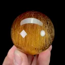 Natural Rutile Sphere, Mineral Specimen:Bolivia (45MM) - image 5