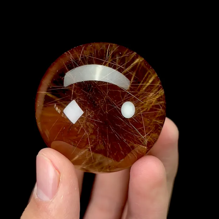 Natural Rutile Sphere, Mineral Specimen:Bolivia (45MM) - image 4