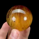 Natural Rutile Sphere, Mineral Specimen:Bolivia (45MM) - image 3