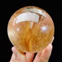 Natural Rutile Spheres comes from Brazil Diameter 70MM - image 3