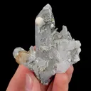 Natural Scheelite and Calcite with Clear Quartz Cluster, Mineral Specimen:Yaogangxian,Hunan (55*50*70MM) - image 3