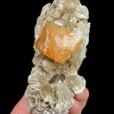 Natural Scheelite and Mica Flakes, Mineral Specimen:Xuebaoding,Sichuan (115*80*40MM) - image 4