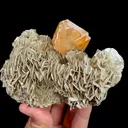 Natural Scheelite and Mica Flakes, Mineral Specimen:Xuebaoding,Sichuan (115*80*40MM) - image 6