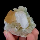 Natural Scheelite and Mica Flakes, Mineral Specimen:Xuebaoding,Sichuan (55*45*40MM) - image 3