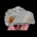Natural Scheelite and Mica Flakes with Transparent Fluorite, Mineral Specimen:Xuebaoding,Sichuan (100*60*50MM) - image 5
