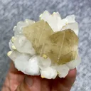 Natural Scheelite and Quartz Symbiosis comes from Yaogangxian,Hunan 65*60*30MM - image 4