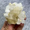 Natural Scheelite and Quartz Symbiosis comes from Yaogangxian,Hunan 65*60*30MM - image 1