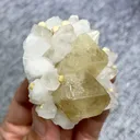 Natural Scheelite and Quartz Symbiosis comes from Yaogangxian,Hunan 65*60*30MM - image 2