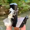 Natural Schorl Black Tourmaline Crystals with Apatite and Quartz from Pakistan - image 8