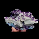 Natural Secondary Crystallized Blue Purple Fluorite Mineral Specimen,High Quality Specimen,ZHEJIANG,CHINA(160*100*46mm) - image 2